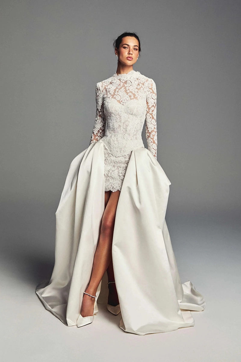 Monique Lhuillier Spring 2027 Bridal Loosens Up The Traditional Gown
