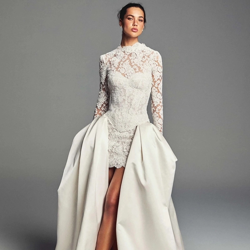 Monique Lhuillier Spring 2027 Bridal Loosens Up The Traditional Gown