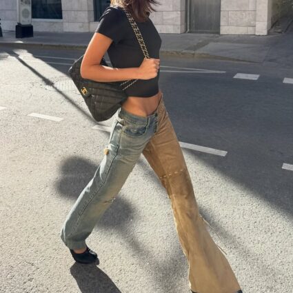 Low-Rise Bootcut Jeans