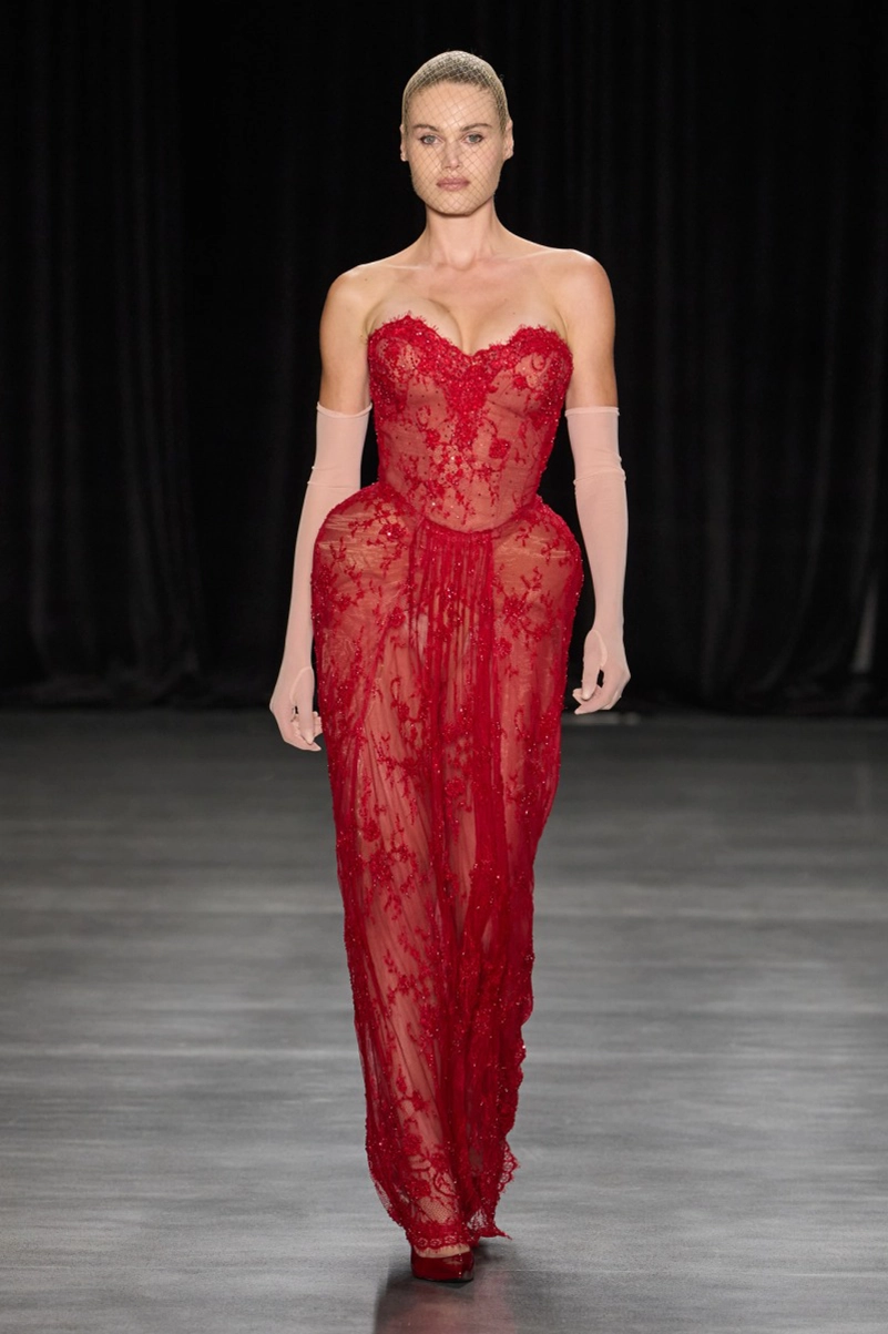 Christian Cowan Spring 2027 Turns Hollywood Siren Dressing Inside Out