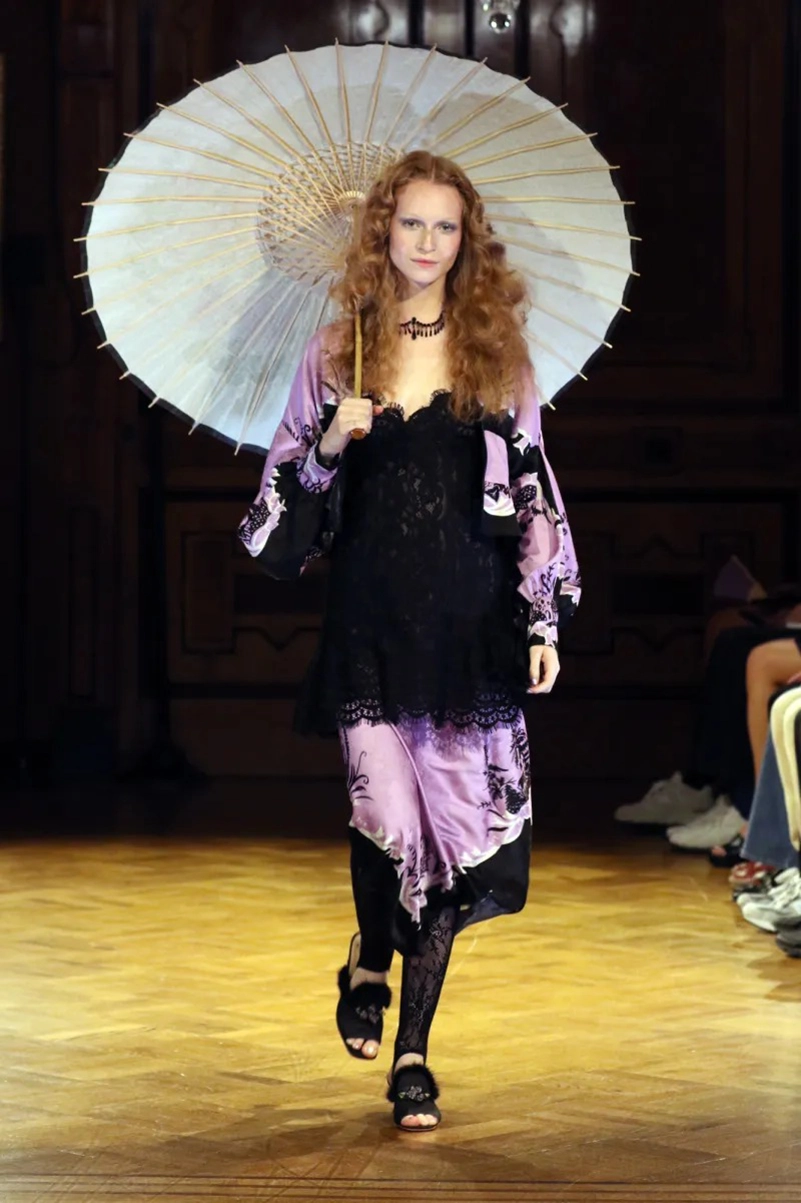Anna Sui Spring 2027 Wonderment Mixes Lingerie, Denim And Lace