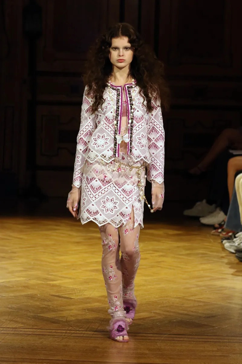 Anna Sui Spring 2027 Wonderment Mixes Lingerie, Denim And Lace
