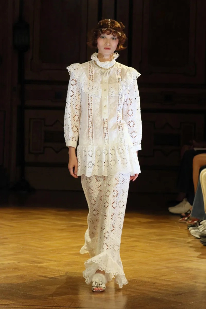 Anna Sui Spring 2027 Wonderment Mixes Lingerie, Denim And Lace