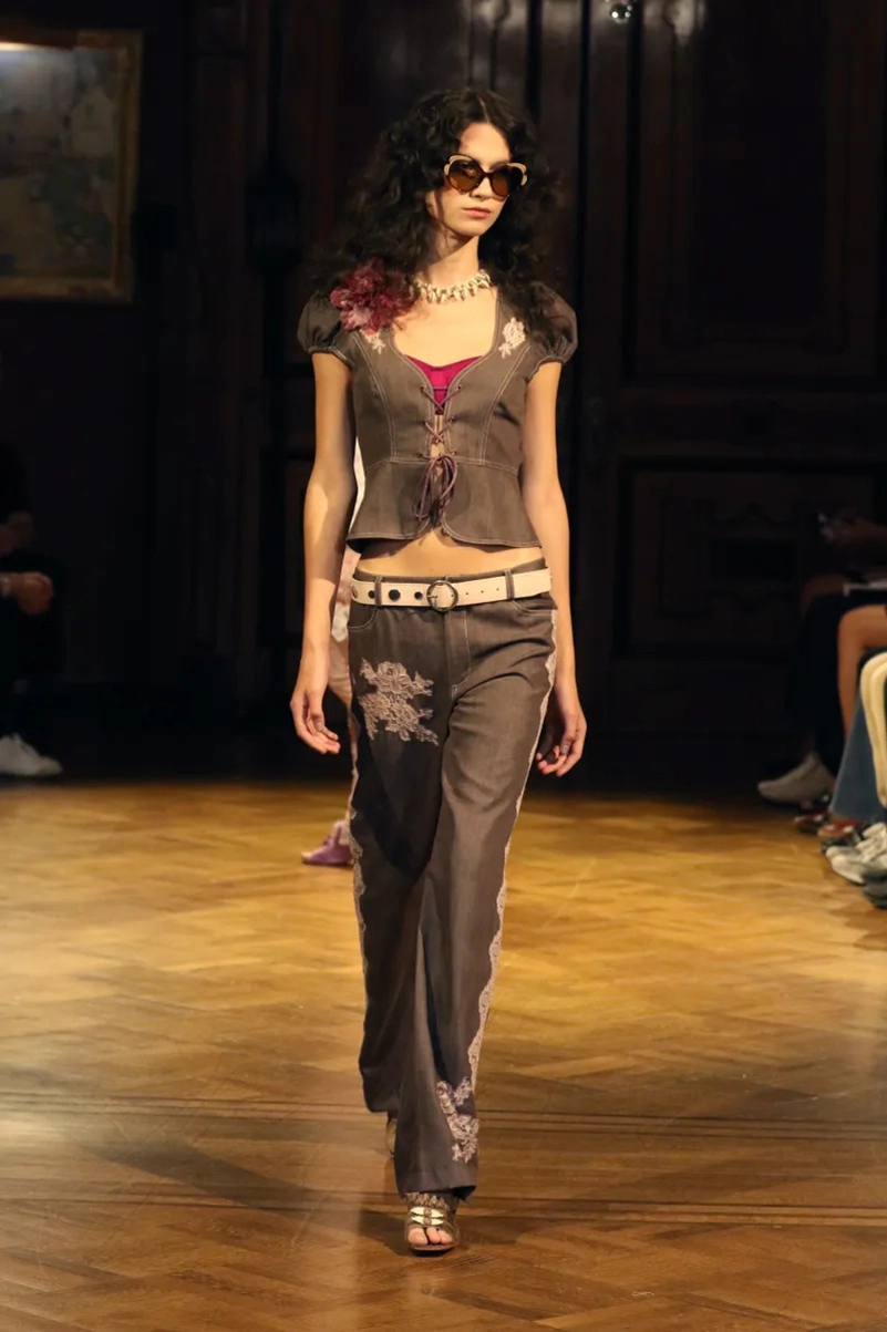 Anna Sui Spring 2027 Wonderment Mixes Lingerie, Denim And Lace