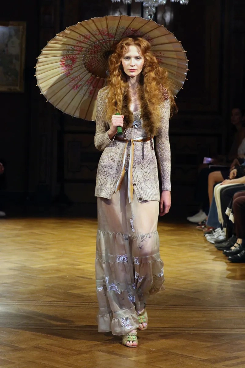 Anna Sui Spring 2027 Wonderment Mixes Lingerie, Denim And Lace