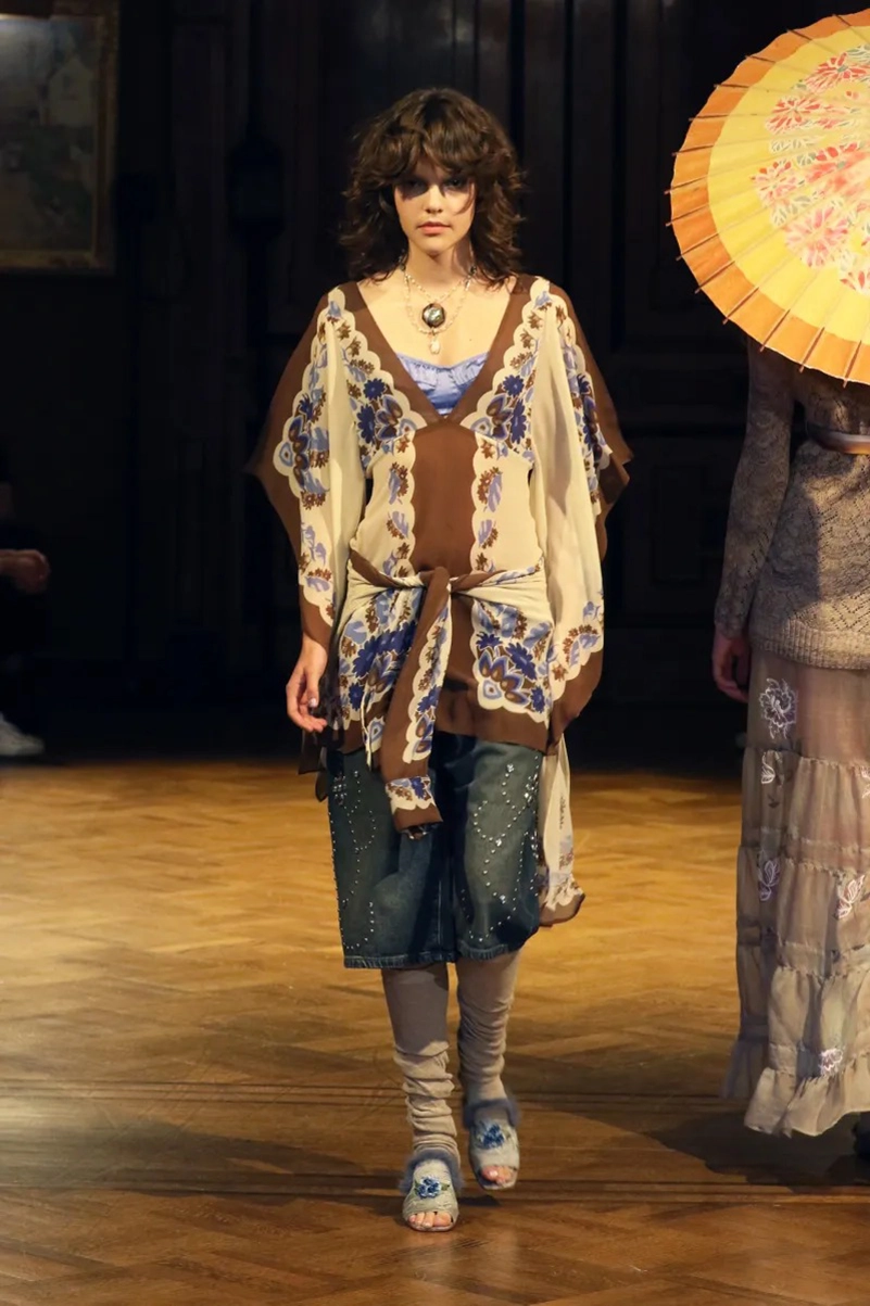Anna Sui Spring 2027 Wonderment Mixes Lingerie, Denim And Lace