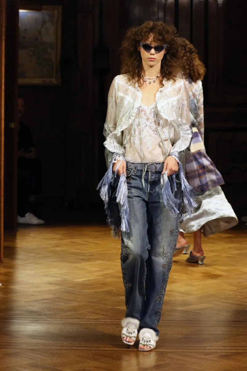 Anna Sui Spring 2027 Wonderment Mixes Lingerie, Denim And Lace