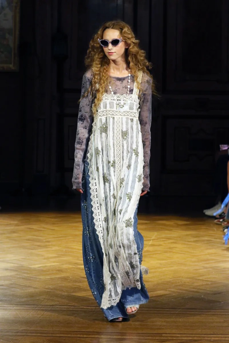 Anna Sui Spring 2027 Wonderment Mixes Lingerie, Denim And Lace