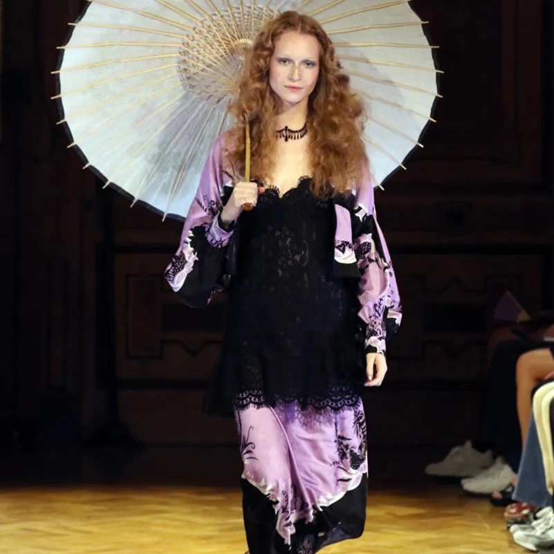 Anna Sui Spring 2027 Wonderment Mixes Lingerie, Denim And Lace