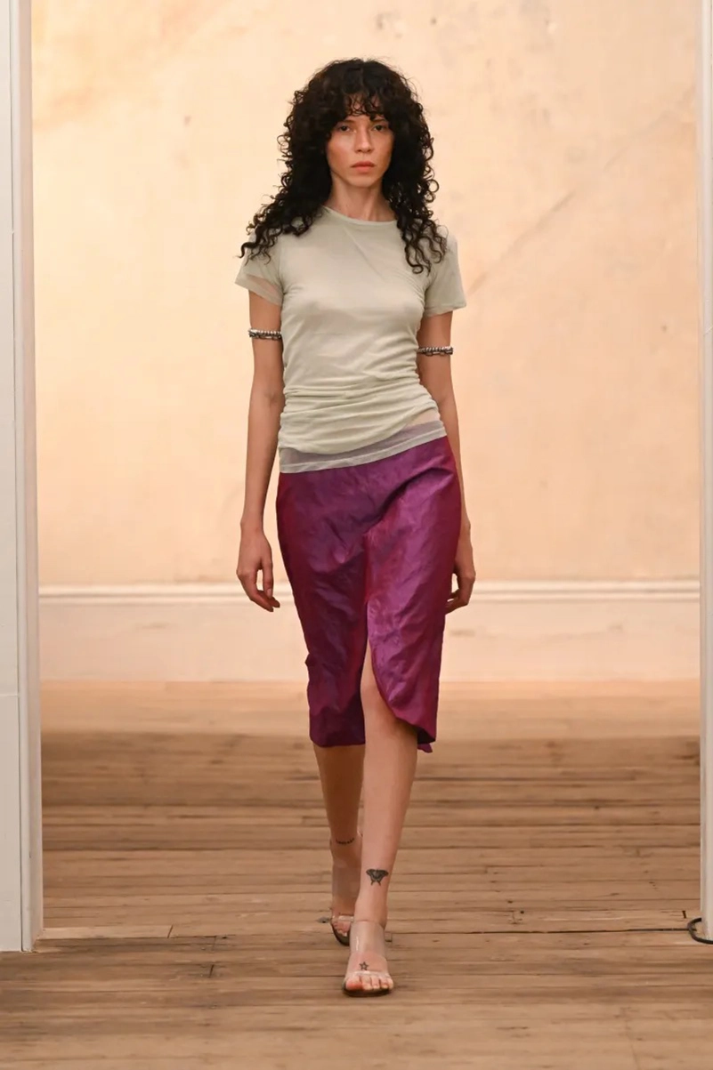 Eckhaus Latta Spring 2027 Keeps Downtown Style Loose, Metallic And Unpredictable