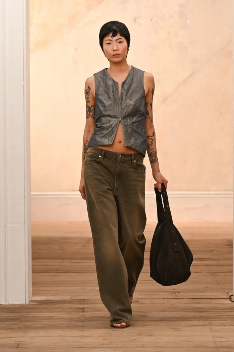 Eckhaus Latta Spring 2027 Keeps Downtown Style Loose, Metallic And Unpredictable