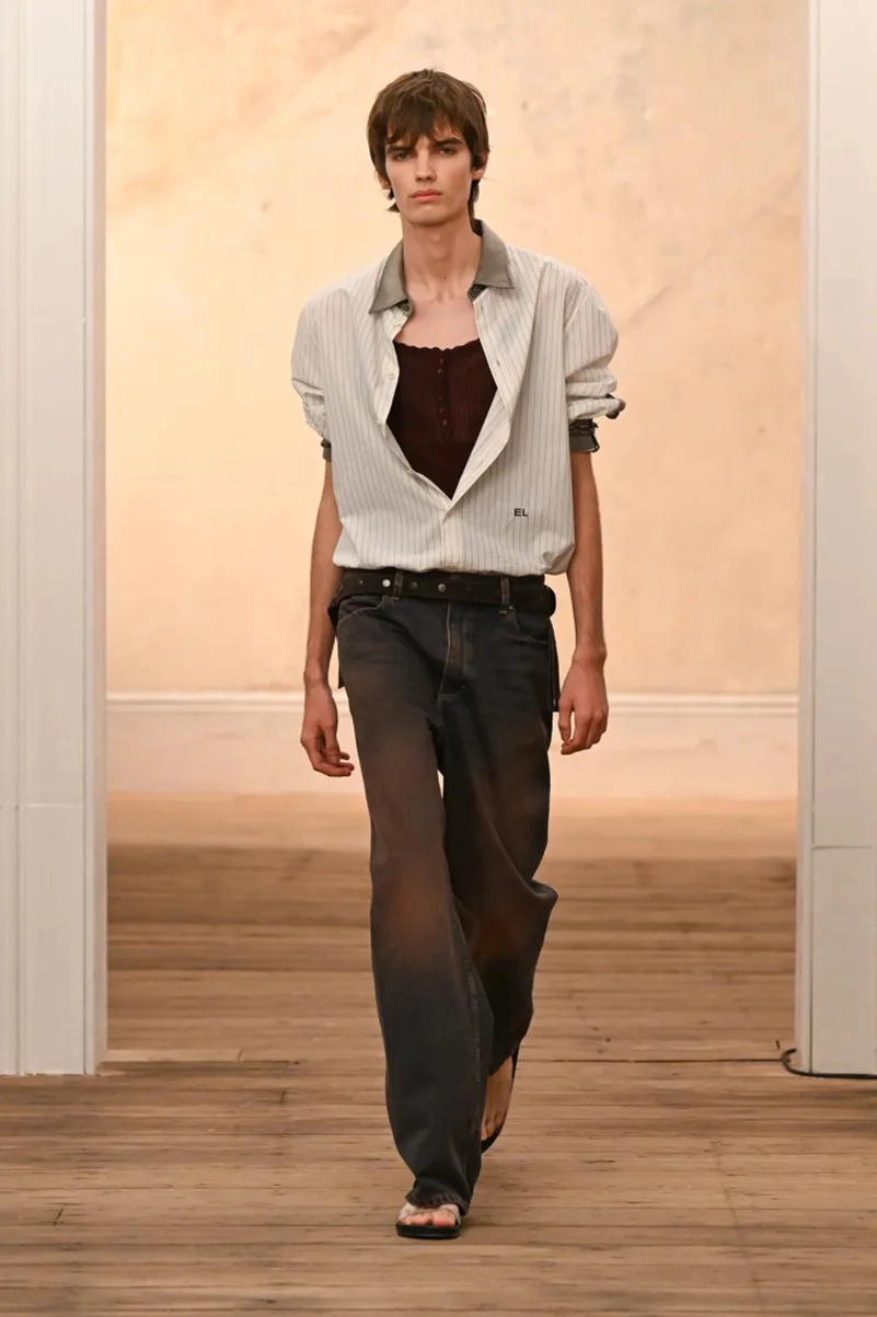 Eckhaus Latta Spring 2027 Keeps Downtown Style Loose, Metallic And Unpredictable