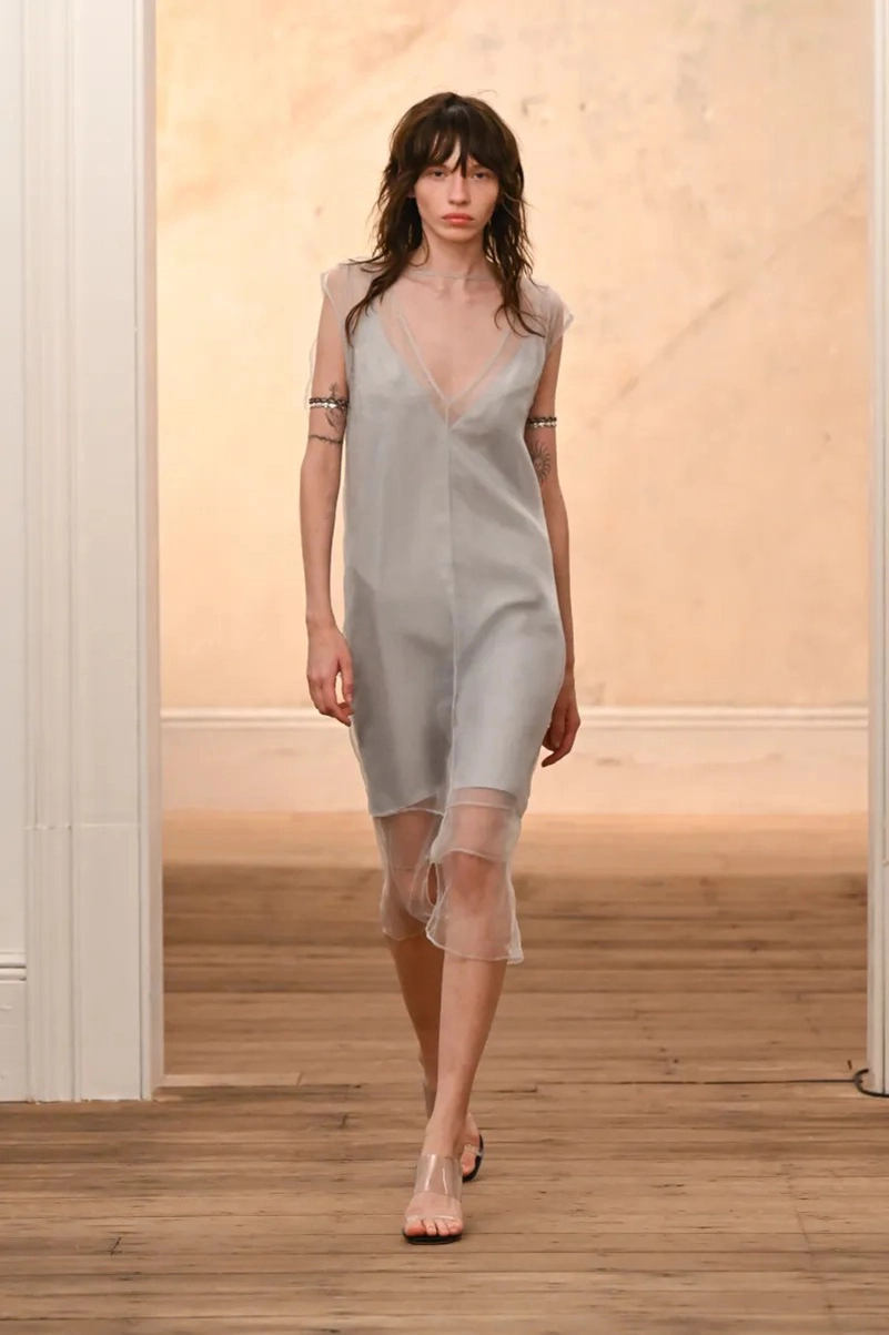 Eckhaus Latta Spring 2027 Keeps Downtown Style Loose, Metallic And Unpredictable