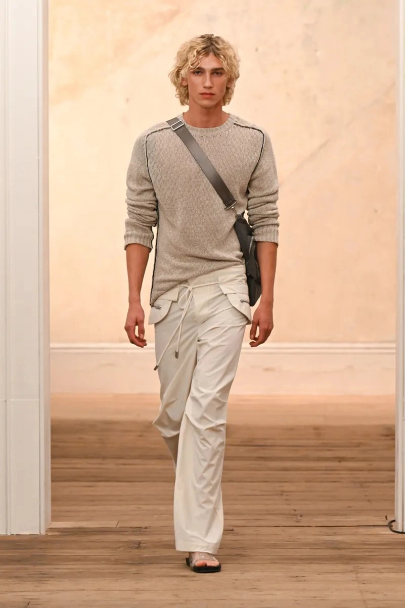 Eckhaus Latta Spring 2027 Keeps Downtown Style Loose, Metallic And Unpredictable
