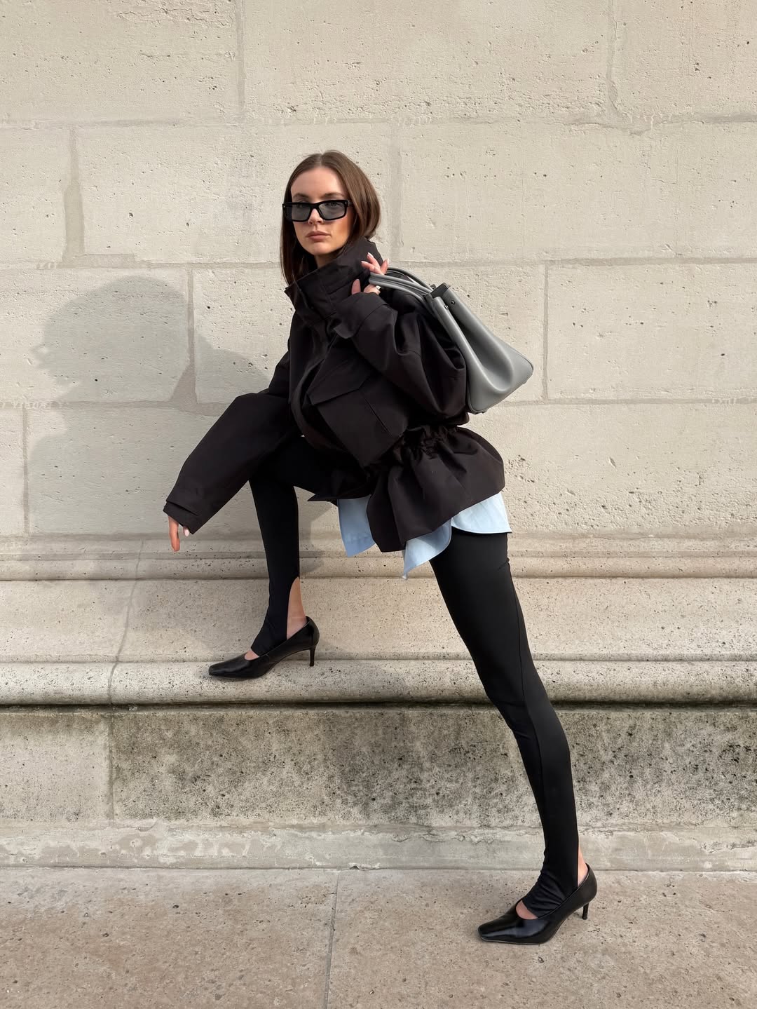 Stirrup Leggings Outfit For Fall