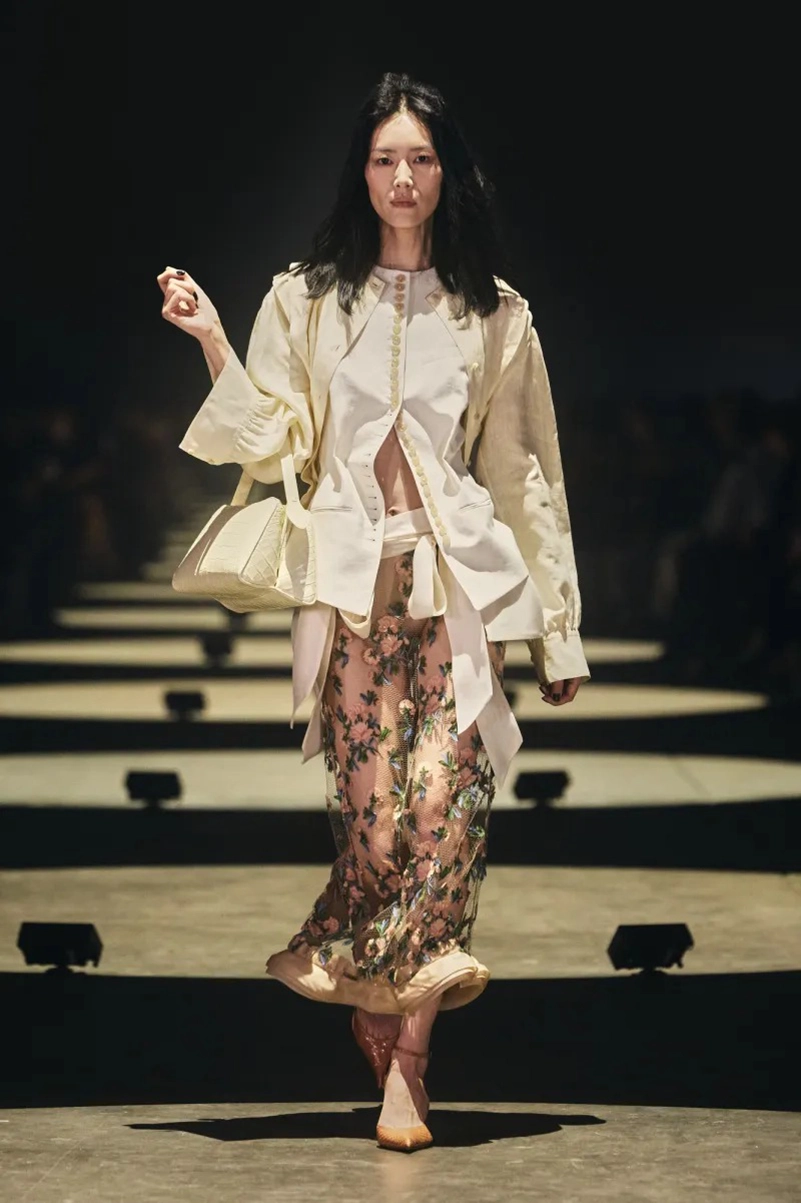 Khaite Spring 2027 Softens Up With Lingerie Dressing And Hand Embroidery