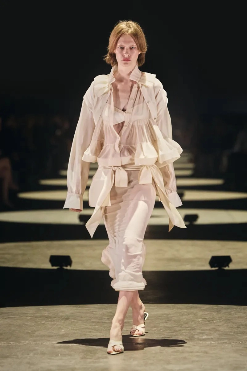 Khaite Spring 2027 Softens Up With Lingerie Dressing And Hand Embroidery
