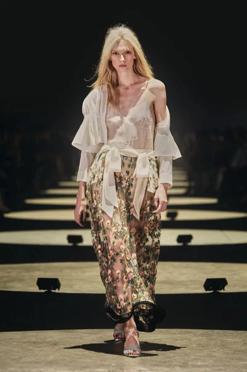 Khaite Spring 2027 Softens Up With Lingerie Dressing And Hand Embroidery