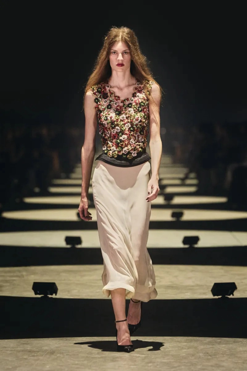 Khaite Spring 2027 Softens Up With Lingerie Dressing And Hand Embroidery