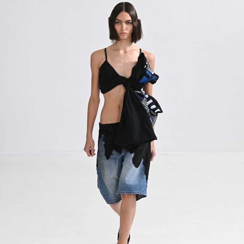 Area Spring 2027 Goes From Ink-Blotted Denim To Five-Yard Tailoring
