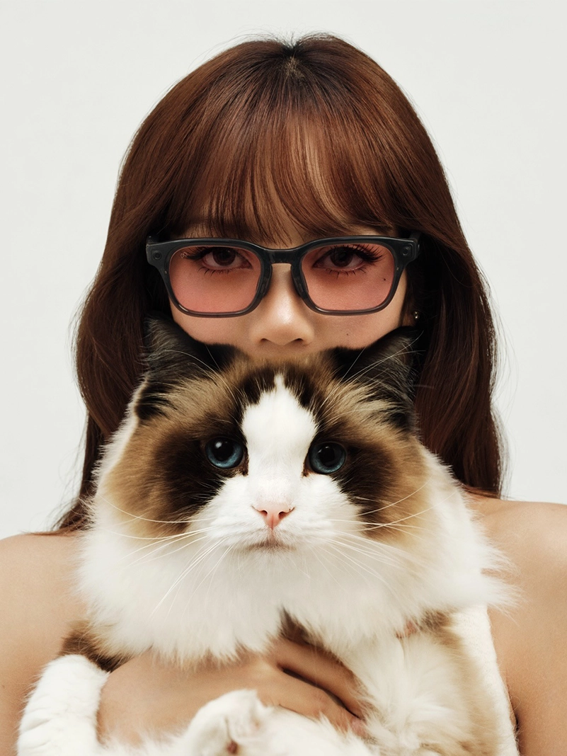 Lisa X Meta Glasses Comes With Cat-Eye Frames And L-Family Charms