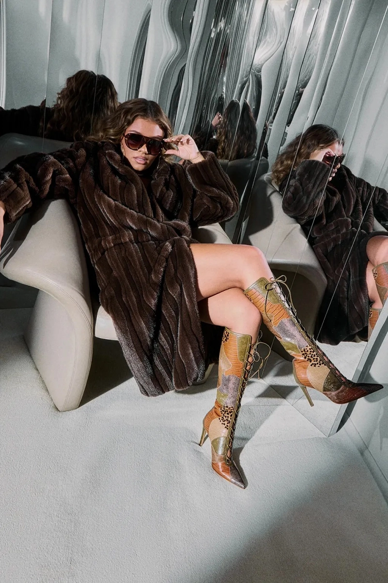 Azzy Milan Goes Full Halloween Glam For Steve Madden