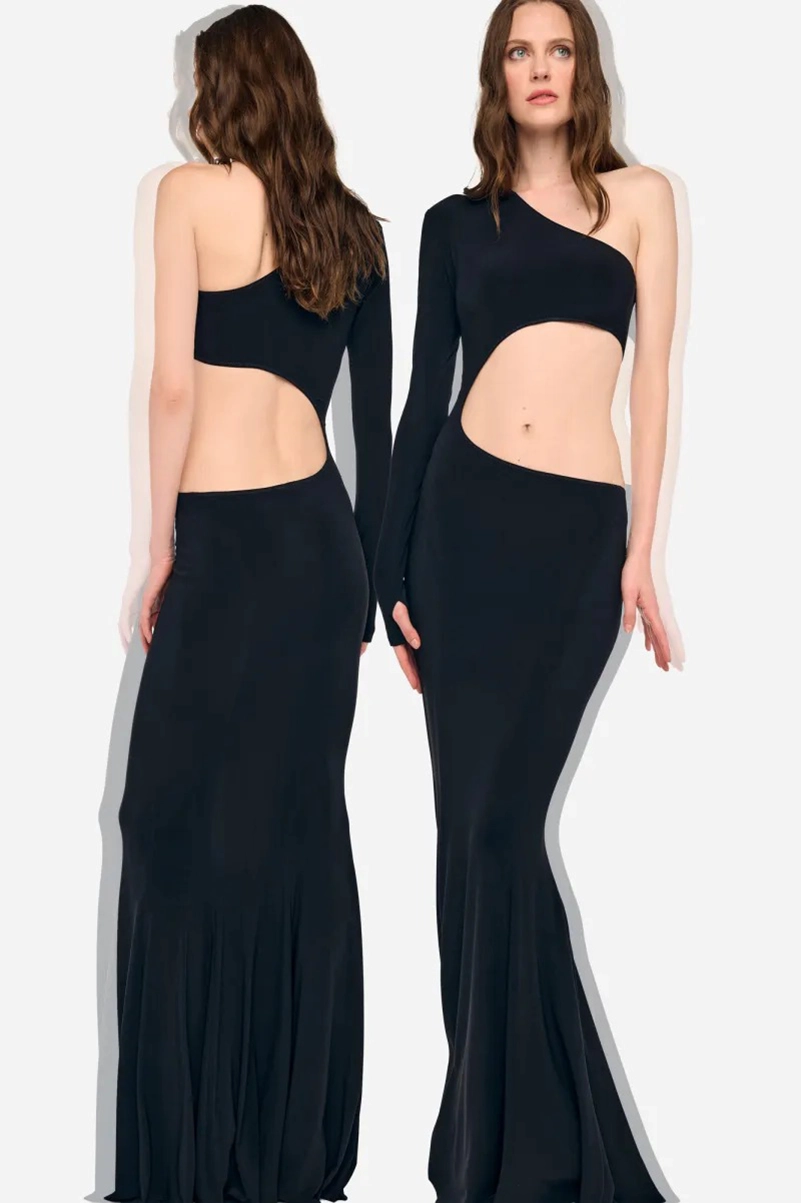 Norma Kamali Spring 2027 Mixes Tracksuits, Denim And Cutout Dressing