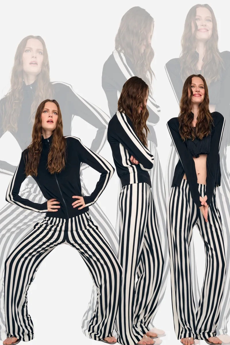 Norma Kamali Spring 2027 Mixes Tracksuits, Denim And Cutout Dressing