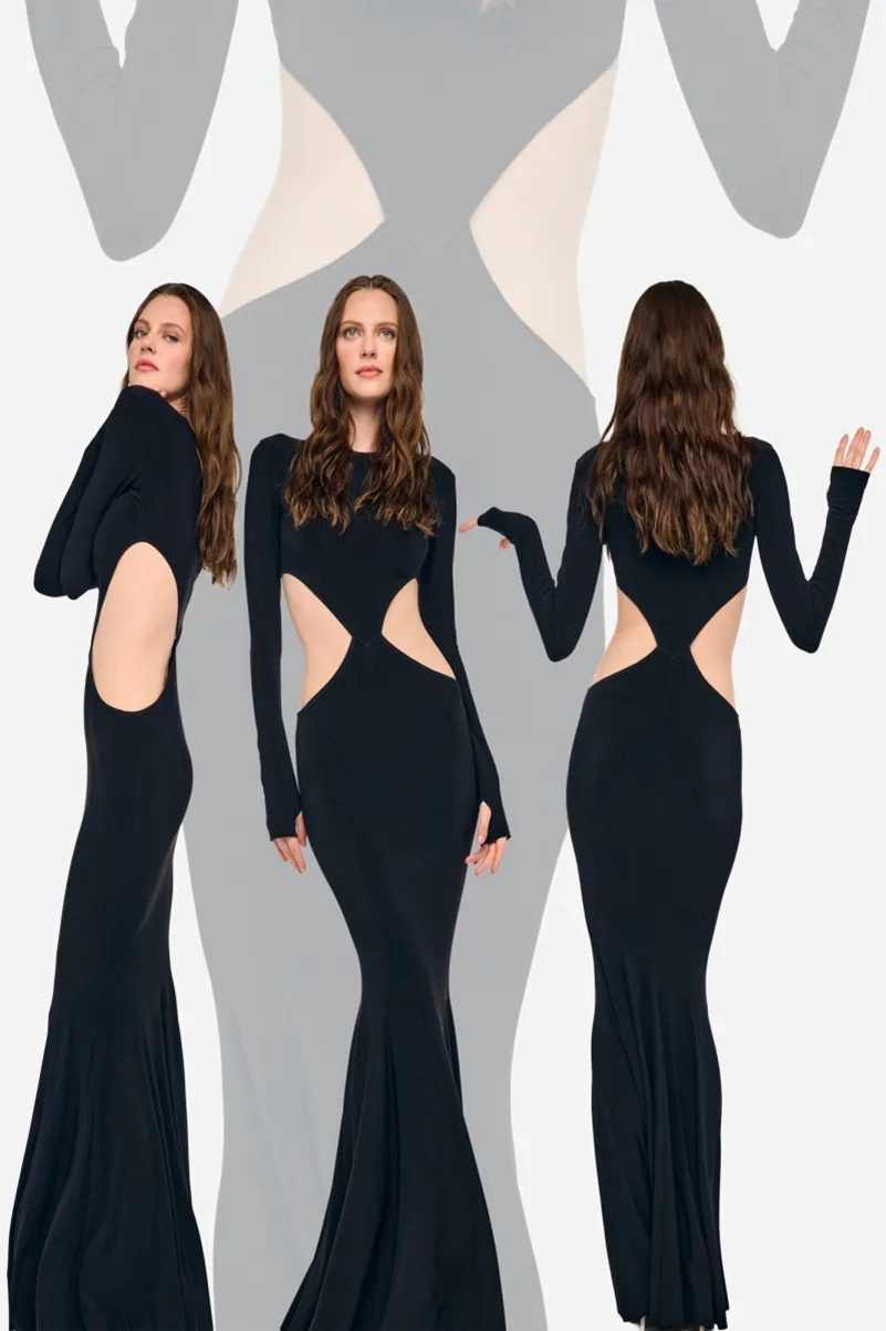 Norma Kamali Spring 2027 Mixes Tracksuits, Denim And Cutout Dressing