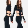 Norma Kamali Spring 2027 Mixes Tracksuits, Denim and Cutout Dressing