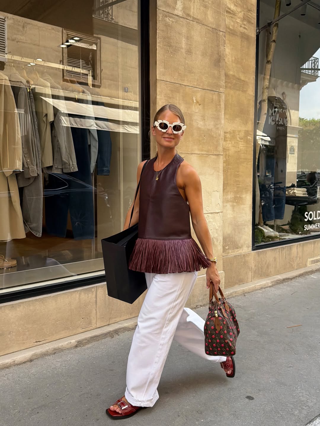 Colored Leather Outfit