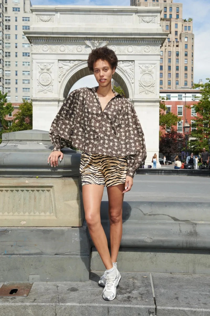 Batsheva Spring 2027 Pairs Babydoll Dressing With Troll-Doll Hair