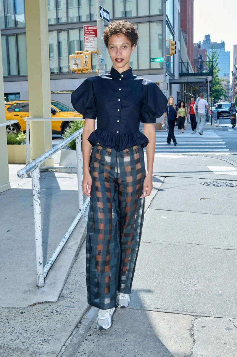Batsheva Spring 2027 Pairs Babydoll Dressing With Troll-Doll Hair