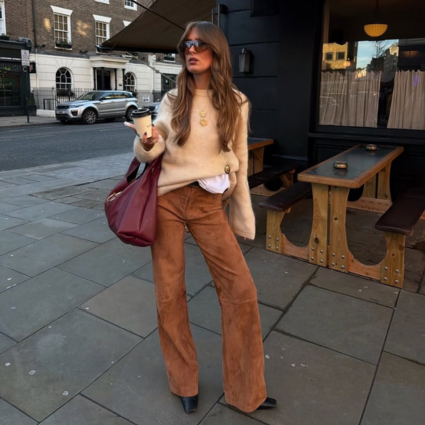 Suede Pants