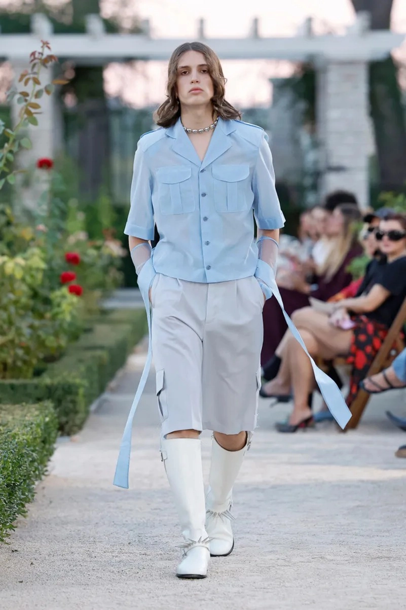 Palomo Spring 2027 Goes Big On Feathers And Barely There Utility Sets