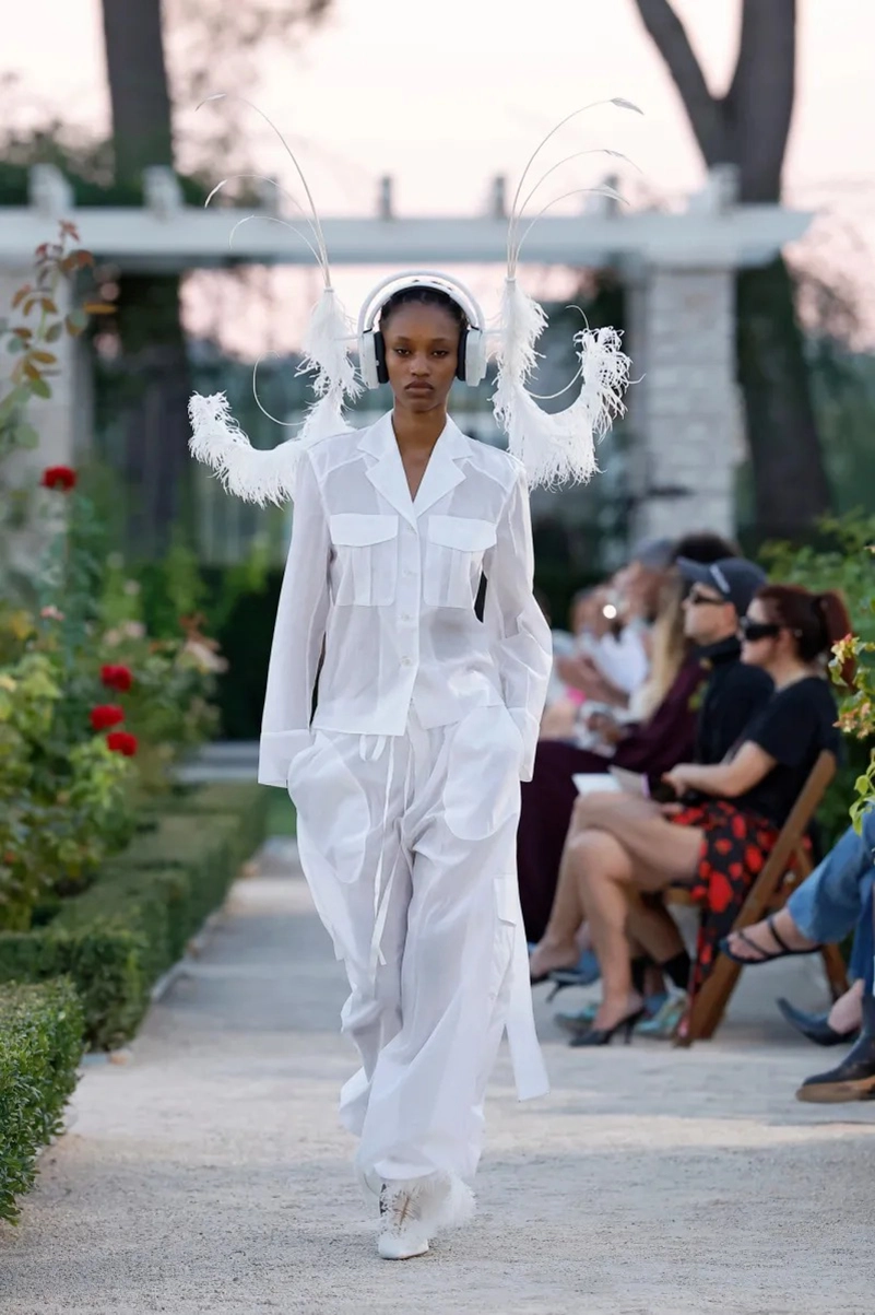 Palomo Spring 2027 Goes Big On Feathers And Barely There Utility Sets