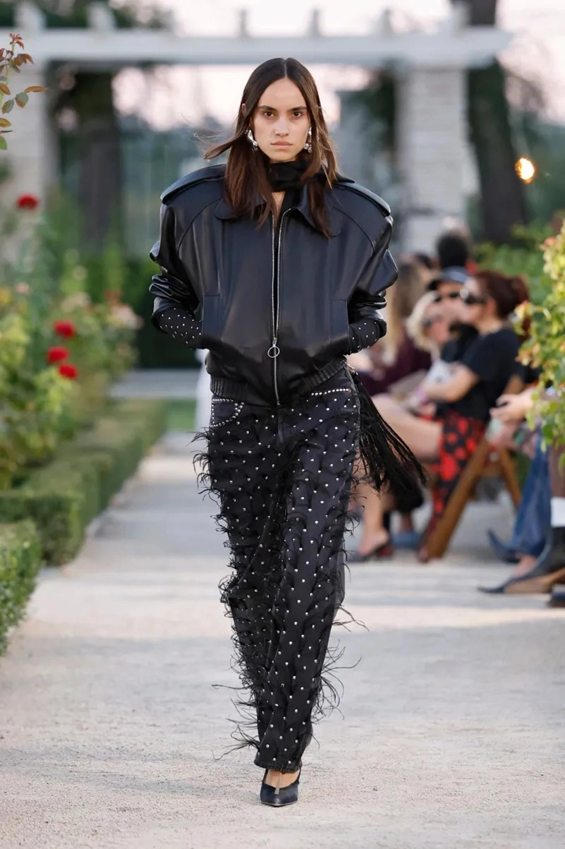Palomo Spring 2027 Goes Big On Feathers And Barely There Utility Sets