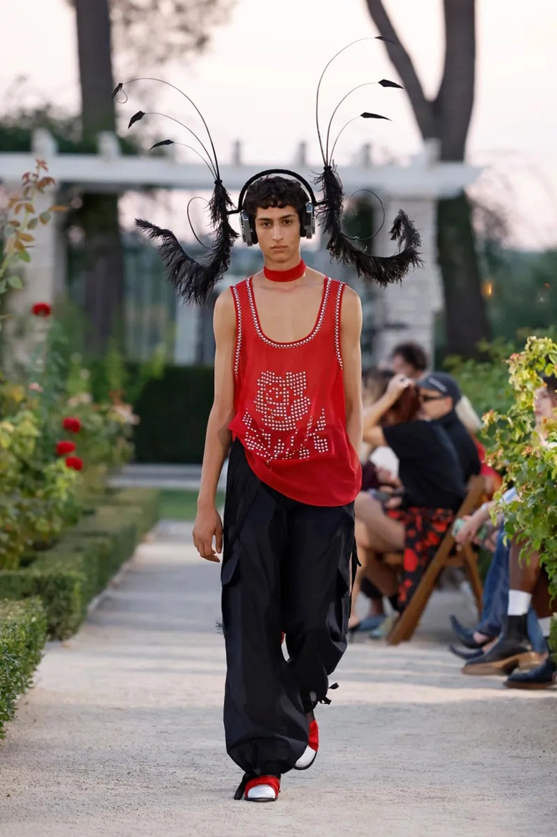 Palomo Spring 2027 Goes Big On Feathers And Barely There Utility Sets