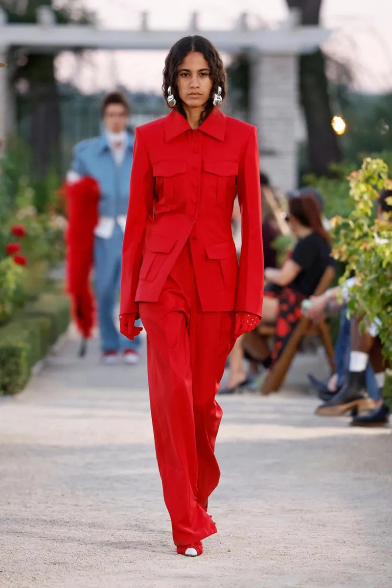 Palomo Spring 2027 Goes Big On Feathers And Barely There Utility Sets