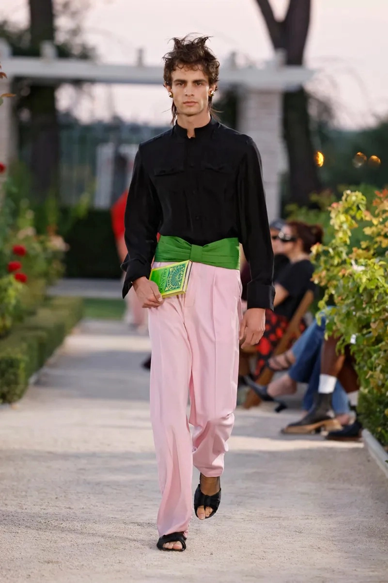 Palomo Spring 2027 Goes Big On Feathers And Barely There Utility Sets