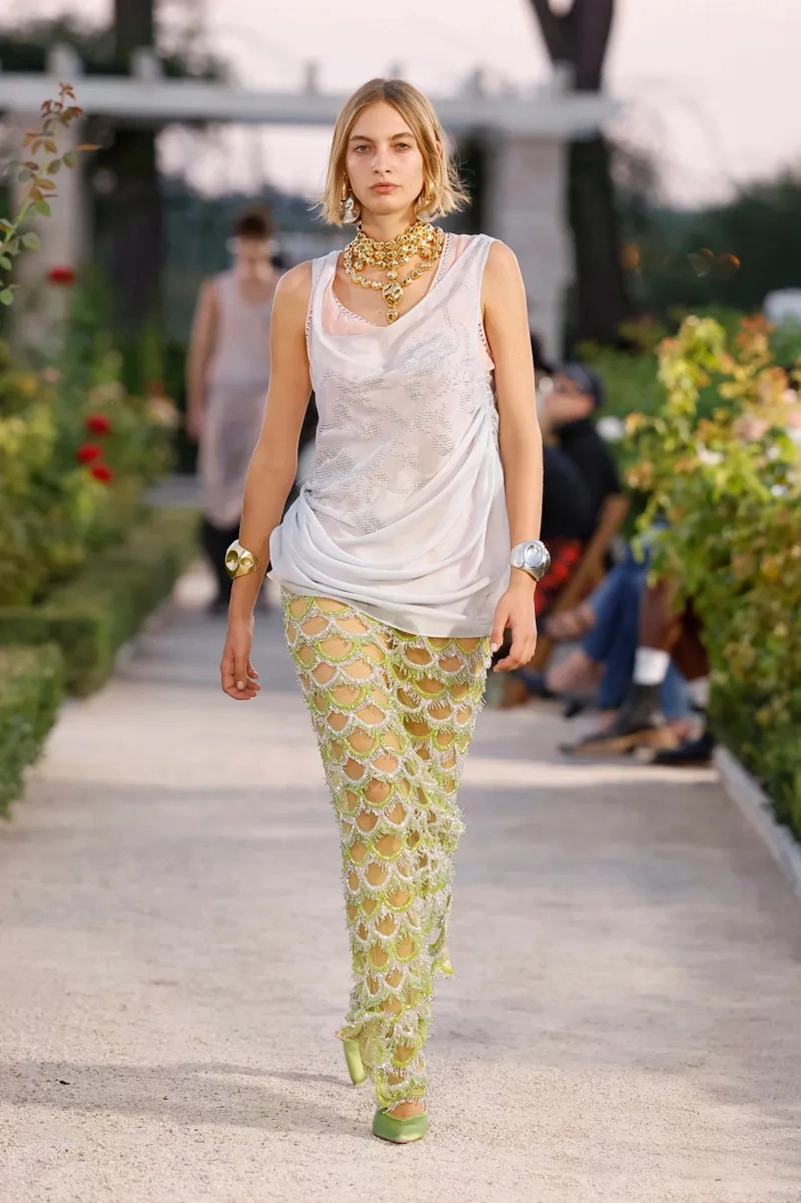 Palomo Spring 2027 Goes Big On Feathers And Barely There Utility Sets