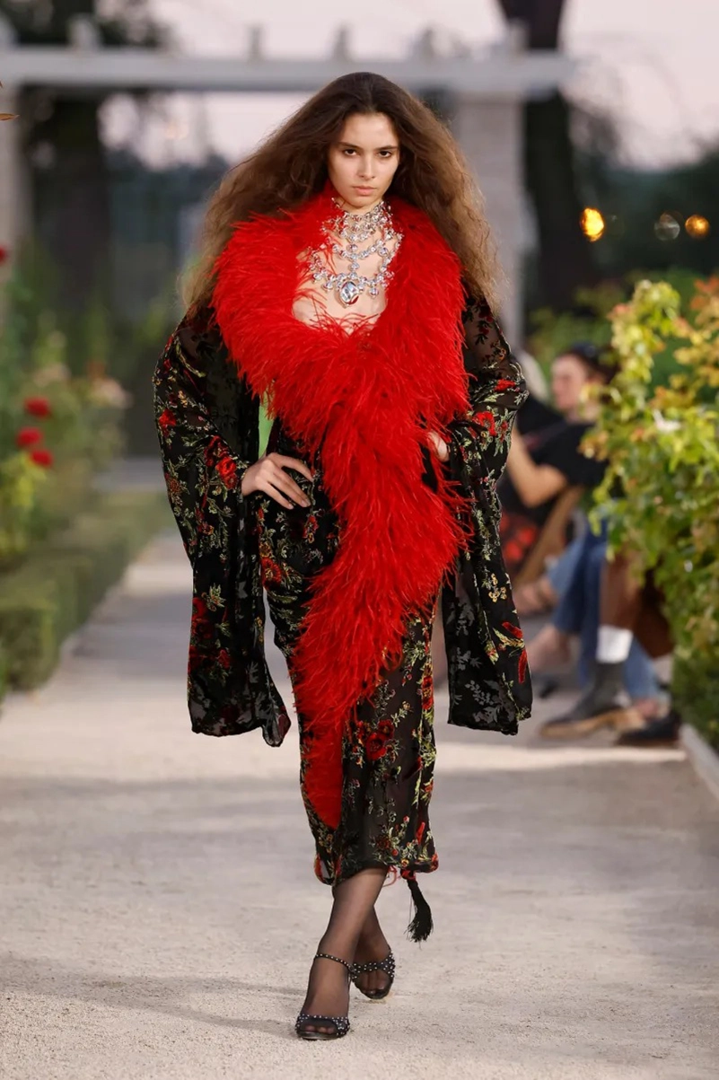 Palomo Spring 2027 Goes Big On Feathers And Barely There Utility Sets