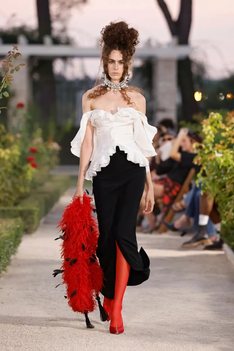 Palomo Spring 2027 Goes Big On Feathers And Barely There Utility Sets