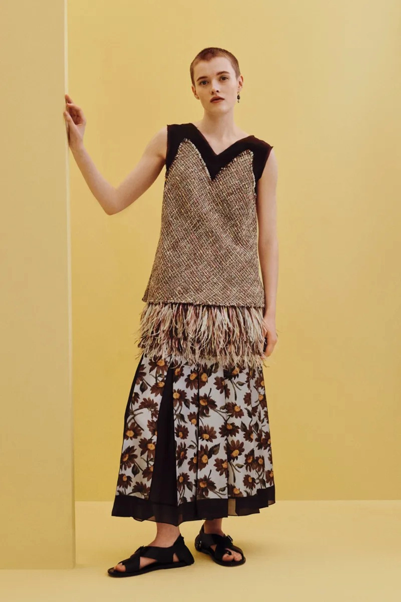 Emilia Wickstead Spring 2027 Softens Up With Blurred Florals And Frayed Tweed