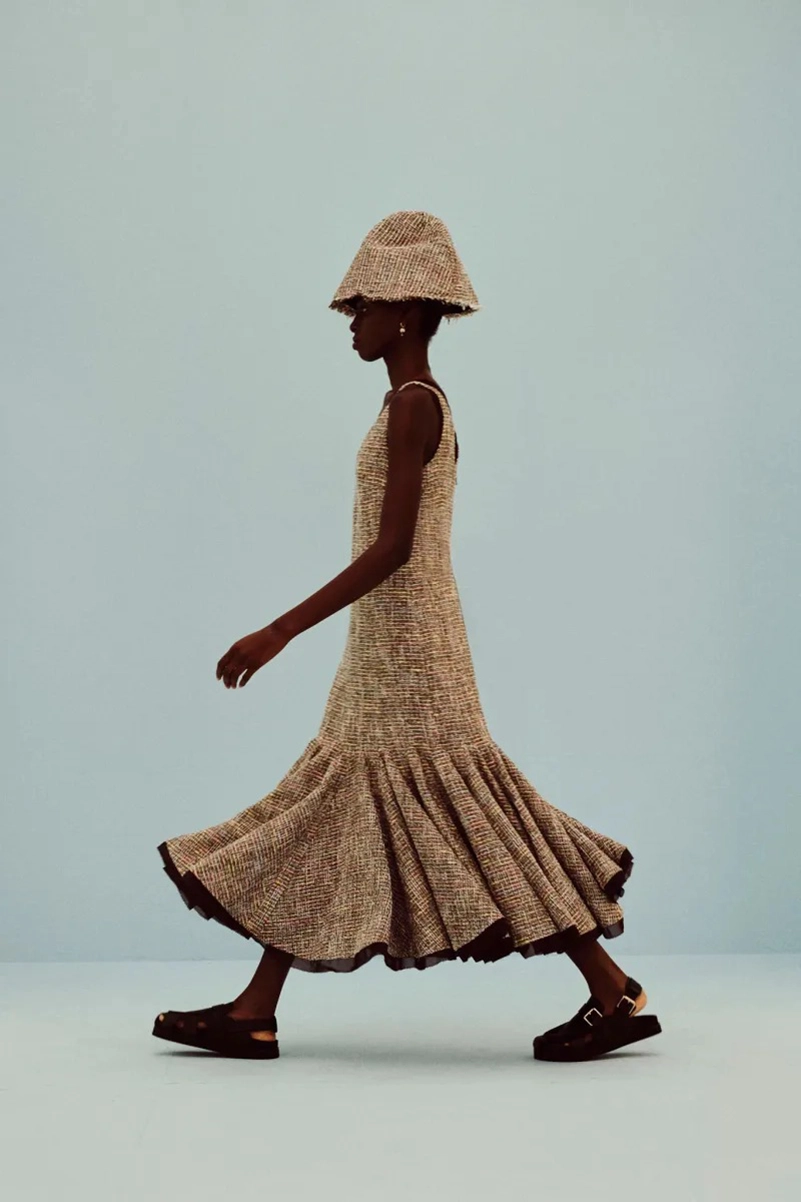 Emilia Wickstead Spring 2027 Softens Up With Blurred Florals And Frayed Tweed