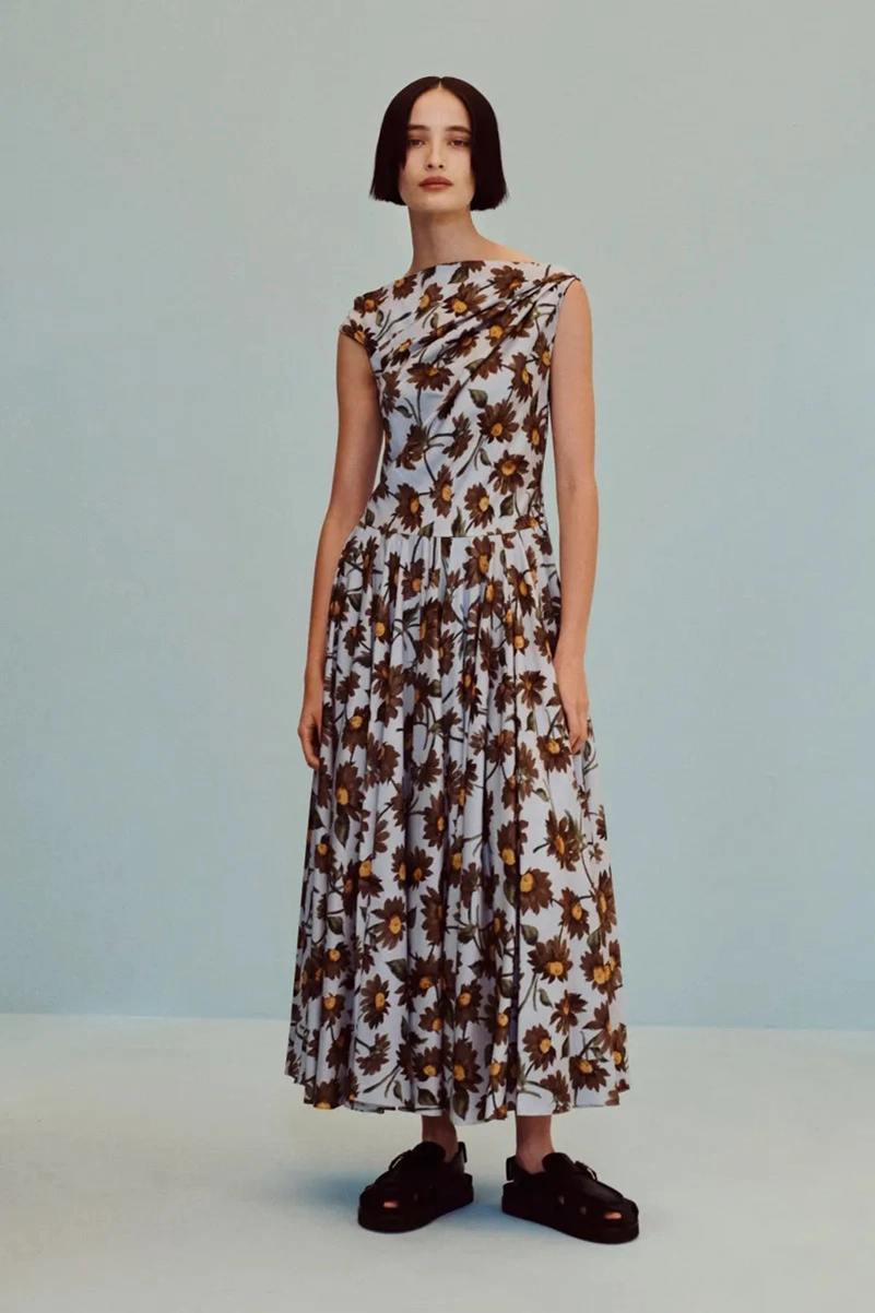 Emilia Wickstead Spring 2027 Softens Up With Blurred Florals And Frayed Tweed