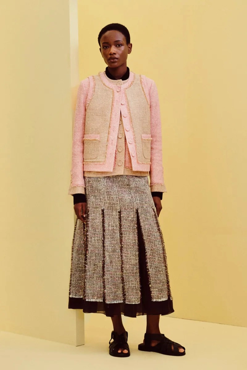 Emilia Wickstead Spring 2027 Softens Up With Blurred Florals And Frayed Tweed