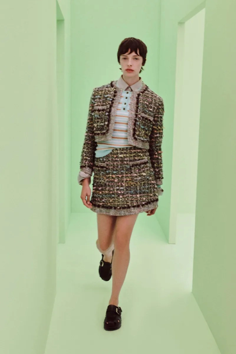 Emilia Wickstead Spring 2027 Softens Up With Blurred Florals And Frayed Tweed