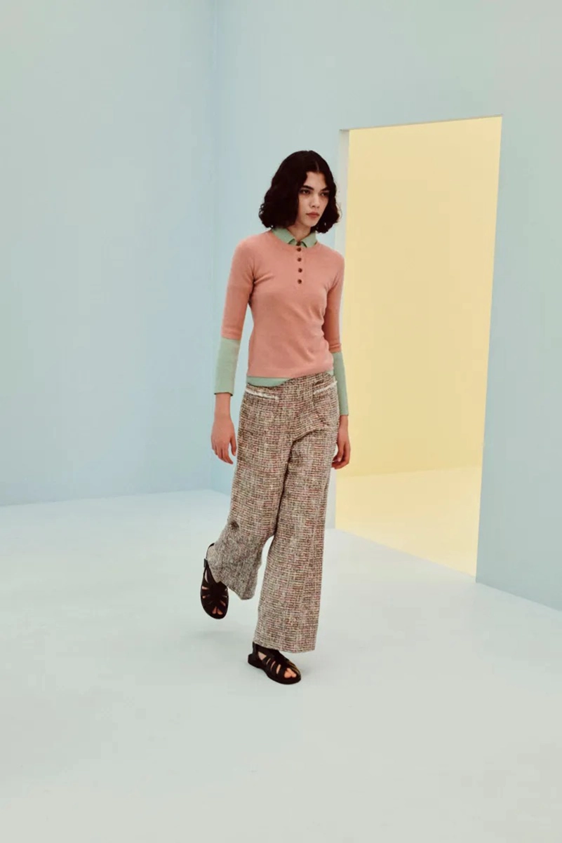 Emilia Wickstead Spring 2027 Softens Up With Blurred Florals And Frayed Tweed