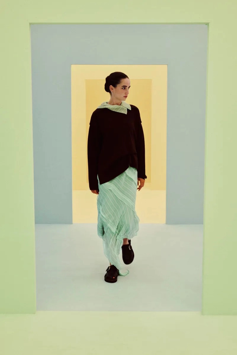 Emilia Wickstead Spring 2027 Softens Up With Blurred Florals And Frayed Tweed